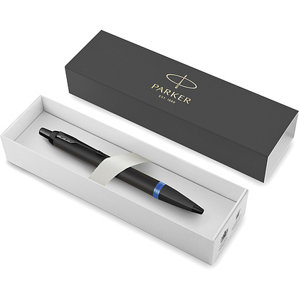 Ручка шариковая автоматическая Parker "IM Vibrant Rings K315", 0,7 мм, черный, синий, стерж. синий - 2