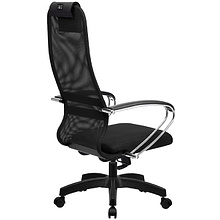 Кресло для руководителя Метта "BK-8 PL", ткань-сетка, металл, черный