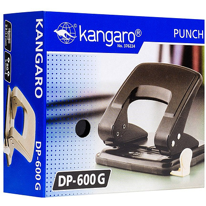 Дырокол Kangaro "DP-600G", 22 листа, серый - 3