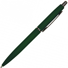 Ручка шариковая автоматическая "San Remo", 1.0 мм, зеленый, серебристый, стерж. синий
