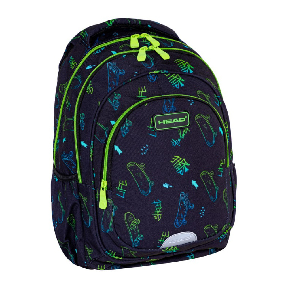 Рюкзак детский Astra "Head Skate Lifestyle", темно-синий, зеленый - 3
