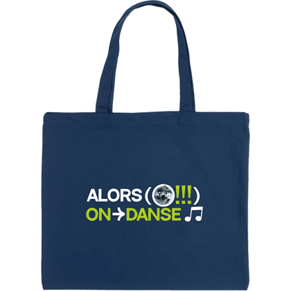 Сумка-оверсайз «Alors on danse» из хлопка, 340 г/м2, темно-синий
