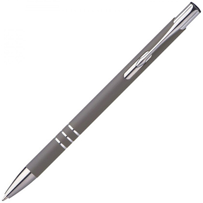Ручка шариковая автоматическая "New Jersey", 0.7 мм, серый, серебристый, стерж. синий - 3