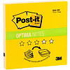 Бумага для заметок на клейкой основе "Post-it Optima" Z-образные, 76x76 мм, 100 листов, желтый неон