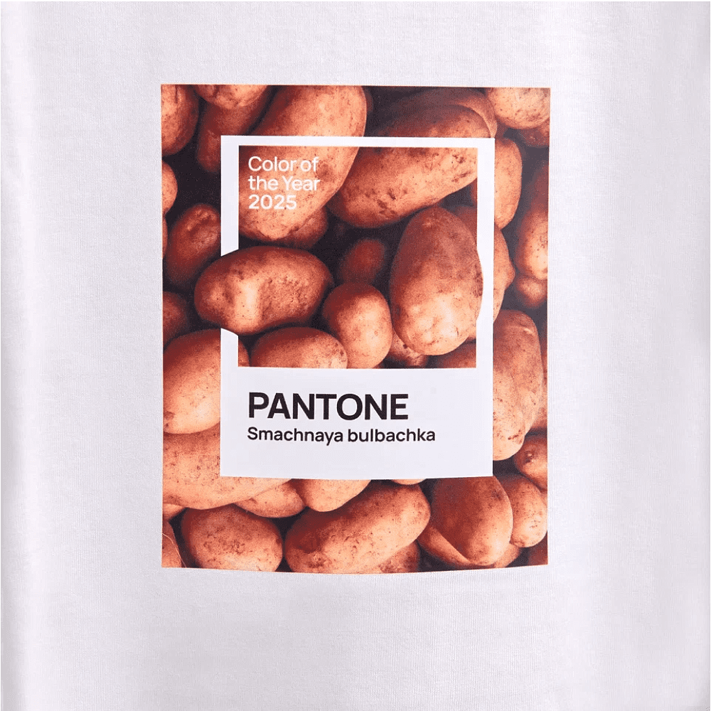 Набор сувенирный "Футболка унисекс оверсайз "Pantone 2025", XS-S, белый + открытка-стикер 3D" - 6 Набор сувенирный "Футболка унисекс оверсайз "Pantone 2025", XS-S, белый + открытка-стикер 3D" - 6