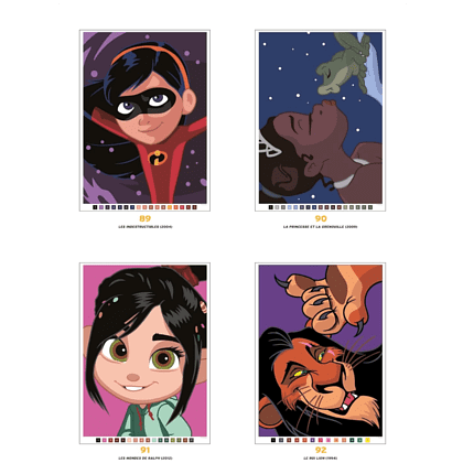 Раскраска по номерам на французском языке "Coloriages mystères Disney - Les Grands classiques. Best of" - 6