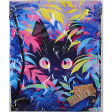 Мешок для обуви "Tropical cat", полиэстер, разноцветный