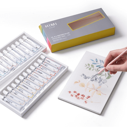 Краски акварельные "Himi Miya", 24 цвета, тубы - 8