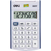 Калькулятор карманный Deli "Easy 39217", 8-ми разрядный, пластик, белый, синий - 2