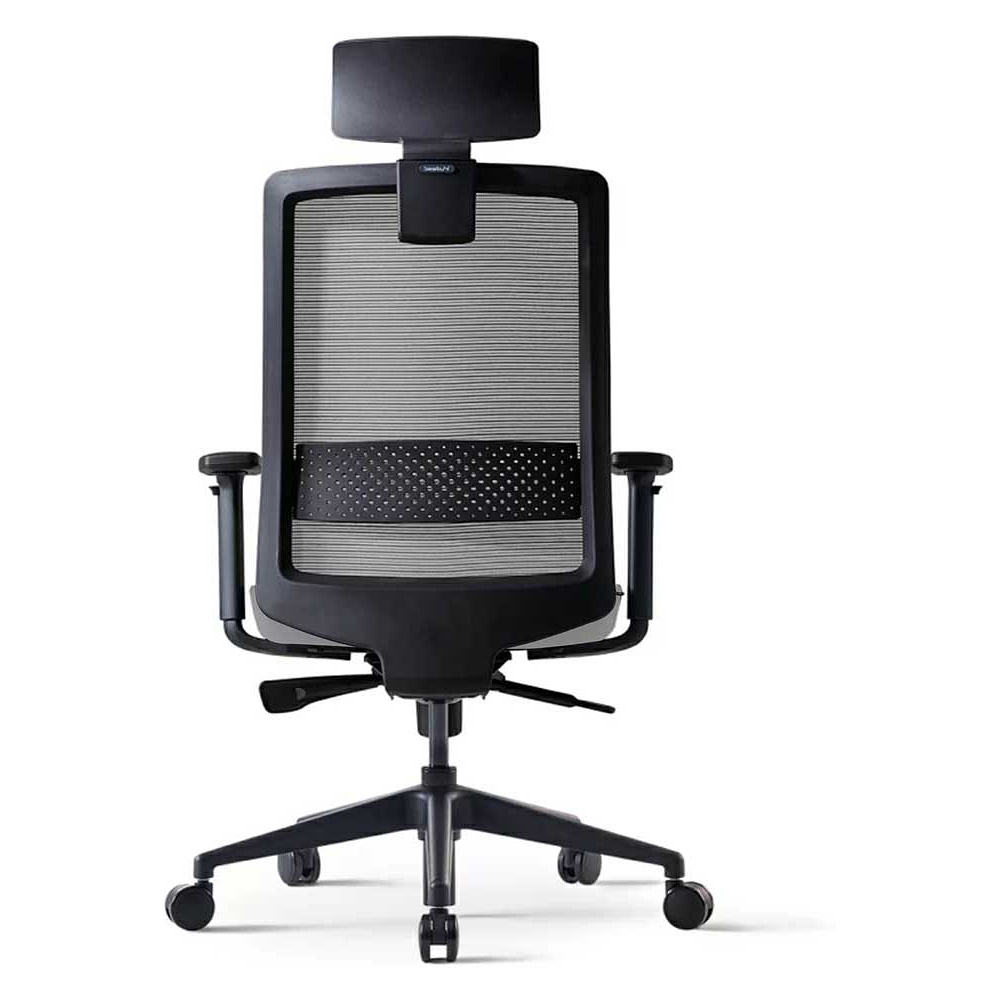 Кресло для руководителя Bestuhl "S30", сетка , ткань, пластик, серый - 5