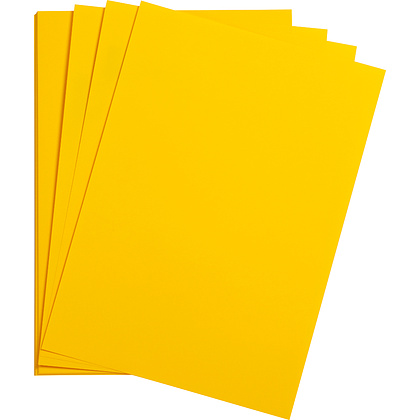 Бумага цветная "Maya", А4, 120г/м2,  ярко-желтый