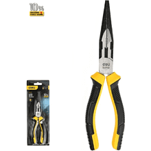 Длинногубцы Deli YS EDL0102, 200 мм, 2-х компонентные рукоятки