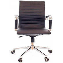 Кресло для руководителя EVERPROF "Leo", экокожа, металл, черный