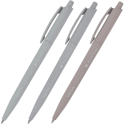 Ручка шариковая "SlimClick. Morandi", 0.5 мм., пластиковая, ассорти, синий