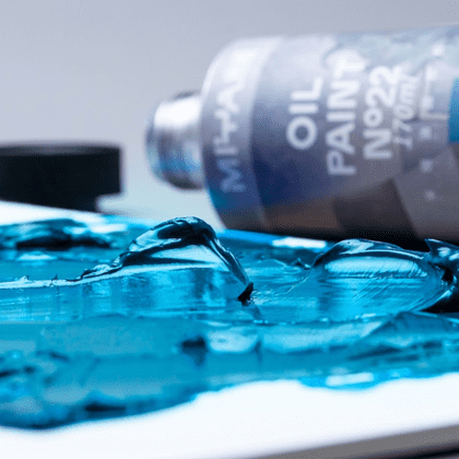 Краски масляные "HIMI.MIYA". умбра жжёная, 170 мл., туба - 9