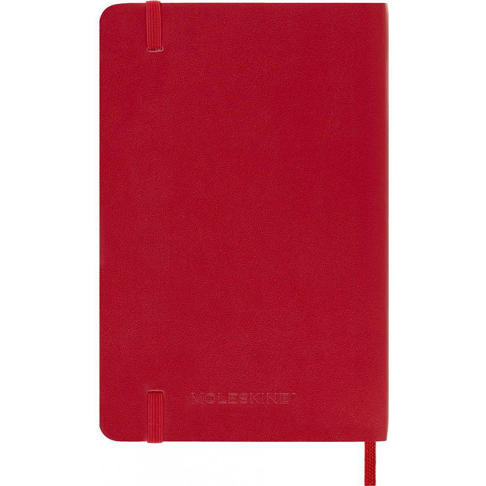 Еженедельник датированный Moleskine "Classic Soft Wknt Pocket" на 2024 год, 114 страниц, линованный, красный - 3