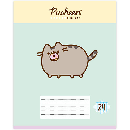 Тетрадь "Pusheen", А5, 24 листов, клетка, ассорти - 4