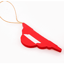 Игрушка бумажная елочная "10888059", 5 шт, красный