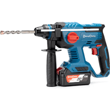 Аккумуляторный перфоратор DongCheng DCZC22 (TYPE BM), 20 В, 2.2 Дж, 2 АКБ, 4 Ач, З/У 2 А