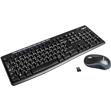 Клавиатура + мышь Logitech "MK270", беспроводная, черный