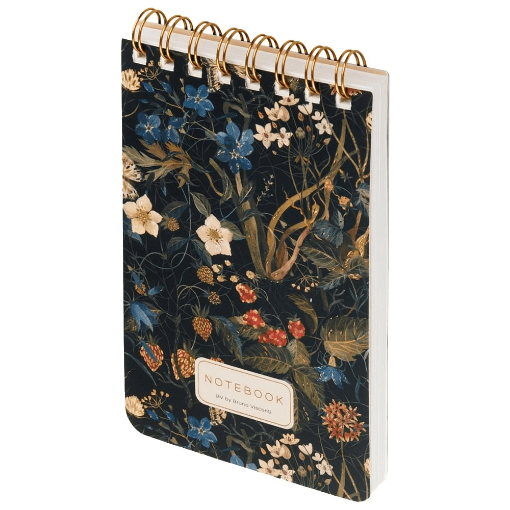 Блокнот "Flora. Лесные ягоды", В6, 100 листов, линейка, черный