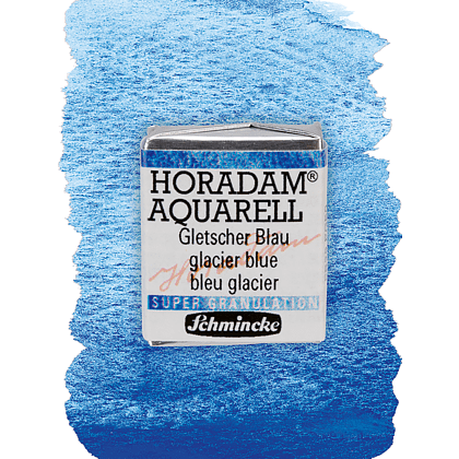 Краски акварельные "Schmincke Horadam", 961 синий glacier, полукювета - 2