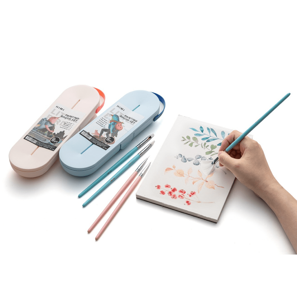 Набор кистей для рисования "Himi Little Bird", синтетика, 8 шт - 5