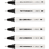 Набор ручек капиллярных "Sketchmarker", 6 шт (0.05, 0.1, 0.2, 0.3, 0.4, 0.5 мм), лайнер, черный  - 3