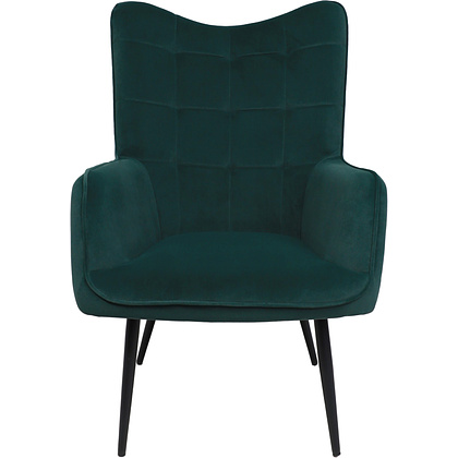 Кресло AksHome BOGEMA, зеленый, велюр, металл черный - 2