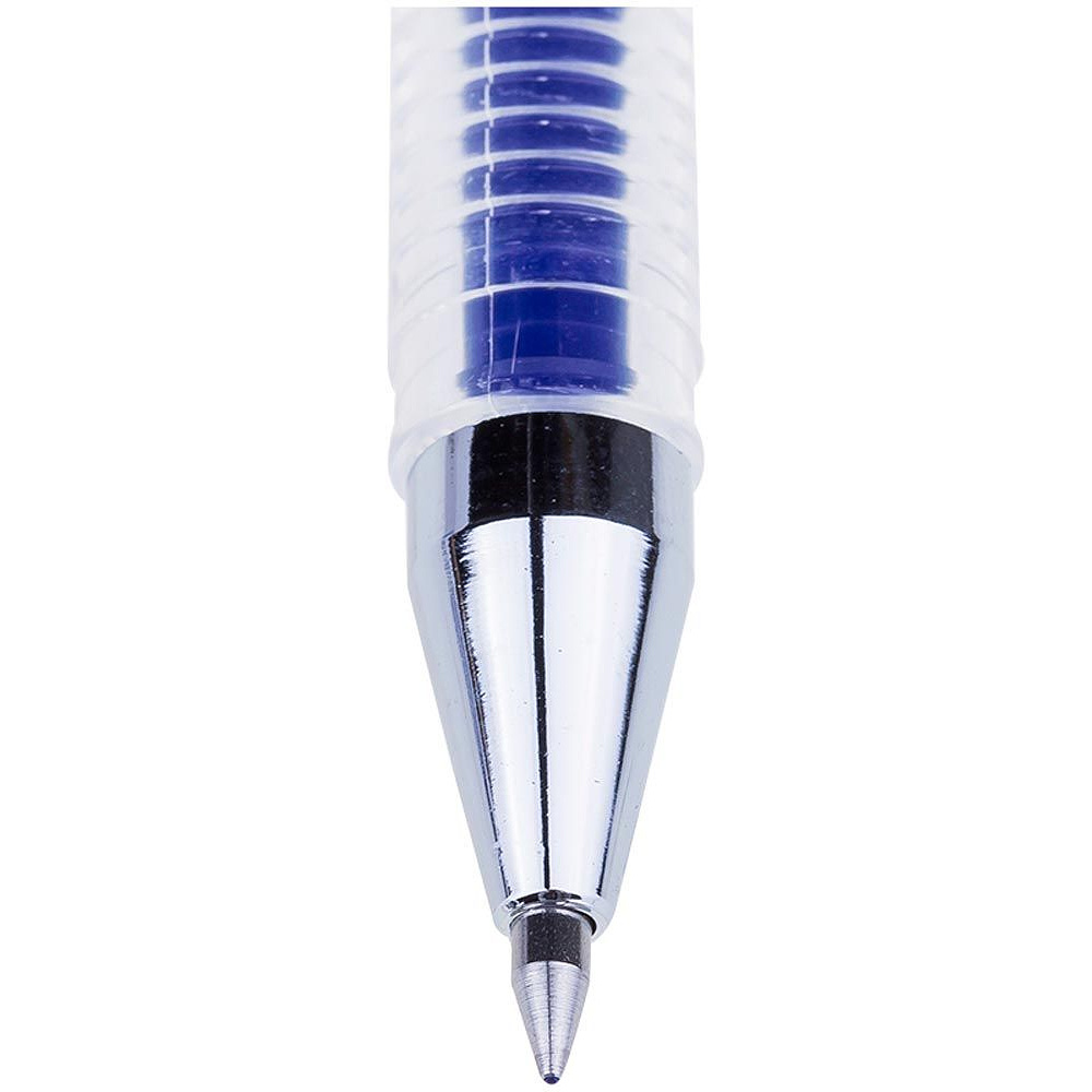 Ручка гелевая "Hi-Jell Color", 0.5 мм, прозрачный, стерж. синий - 2