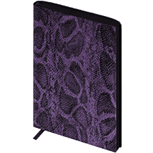 Ежедневник недатированный "Питон", А6+, 320 страниц, линейка, фиолетовый