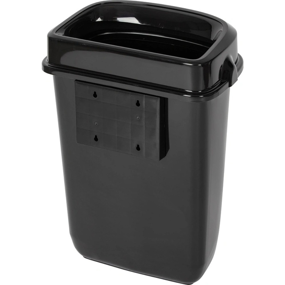 Корзина для мусора Luscan Prof Etalon, 32 л, с крышкой, черный - 4 Корзина для мусора Luscan Prof Etalon, 32 л, с крышкой, черный - 4