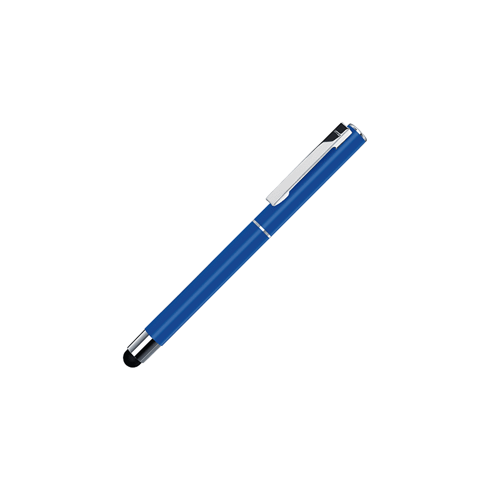 Ручка-роллер "Straight Si R Touch", 0.7 мм, синий, серебристый, стерж. синий