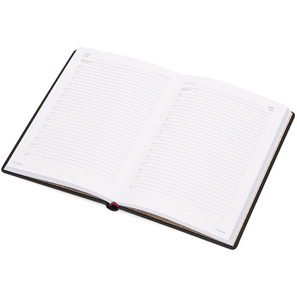 Ежедневник недатированный "Velvet", А5, 272 страницы, черный - 2