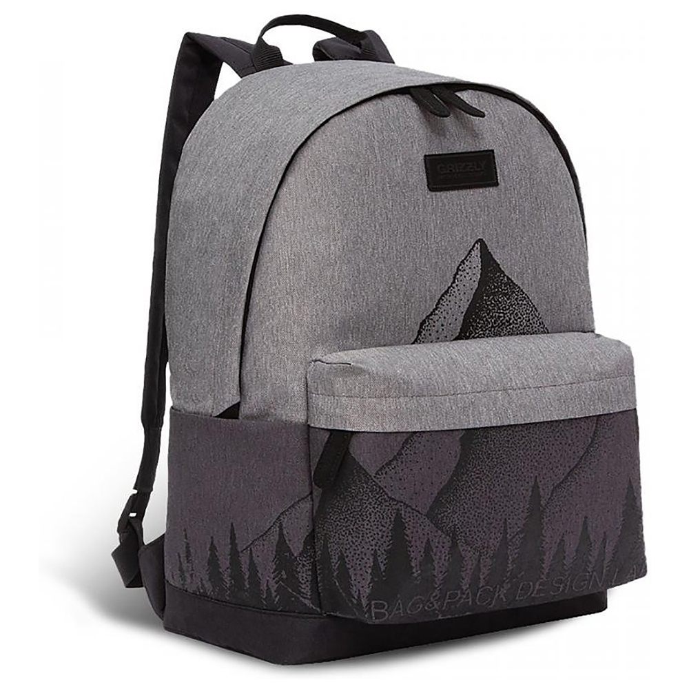 Рюкзак молодежный "Mount", черный, серый