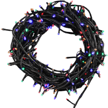 Гирлянда электрическая LED "Нить", 22 м, мультиколор