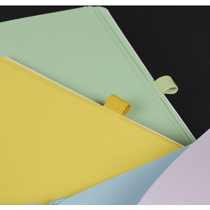 Блокнот "Doodle green paper", А5, 96 листов, розовый, срез зеленый - 9
