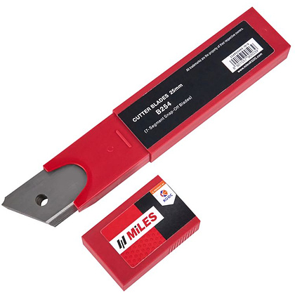 Лезвие для большого ножа Miles "B254-10", 25 мм, 10 шт.