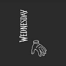 Блокнот в гибкой обложке «Wednesday», А5, черный