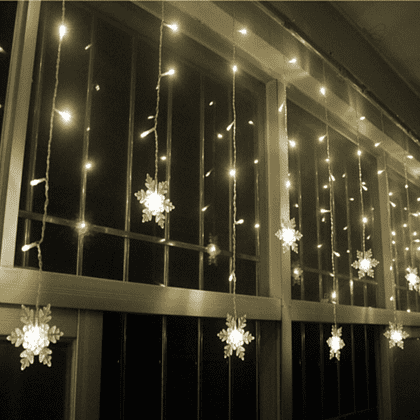Гирлянда электрическая LED "Бахрома. Снежинка", белый - 5