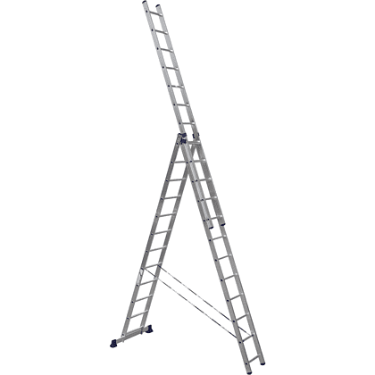 Лестница-стремянка Алюмет HS3 6312, алюминиевая, трехсекционная