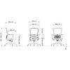 Кресло компьютерное SitZone U-069B, сетка, ткань, черный - 6