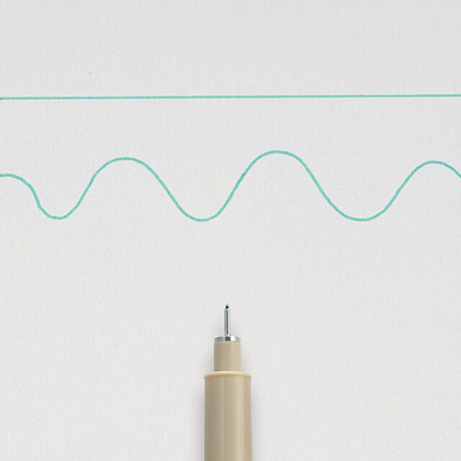 Ручка капиллярная "Pigma Micron", 0.3 мм, зеленый - 2