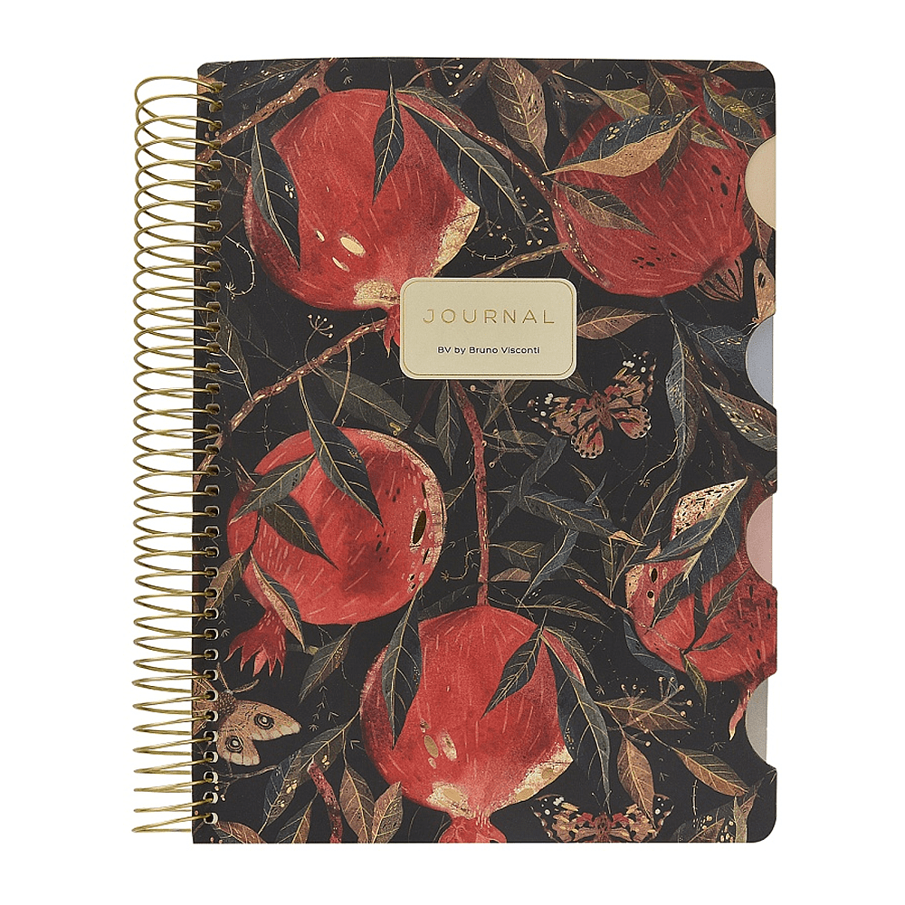 Книга записная "Flora. Гранат", В5, 120 листов, клетка, линейка, точка, черный, красный - 2