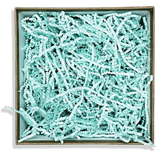 Наполнитель бумажный, гофрированный, 3 мм, 50 г, голубой