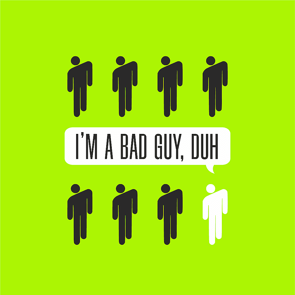Скетчбук "I’m a bad guy", 12х12 см, 140 г/м2, 80 листов, зеленый луг - 5