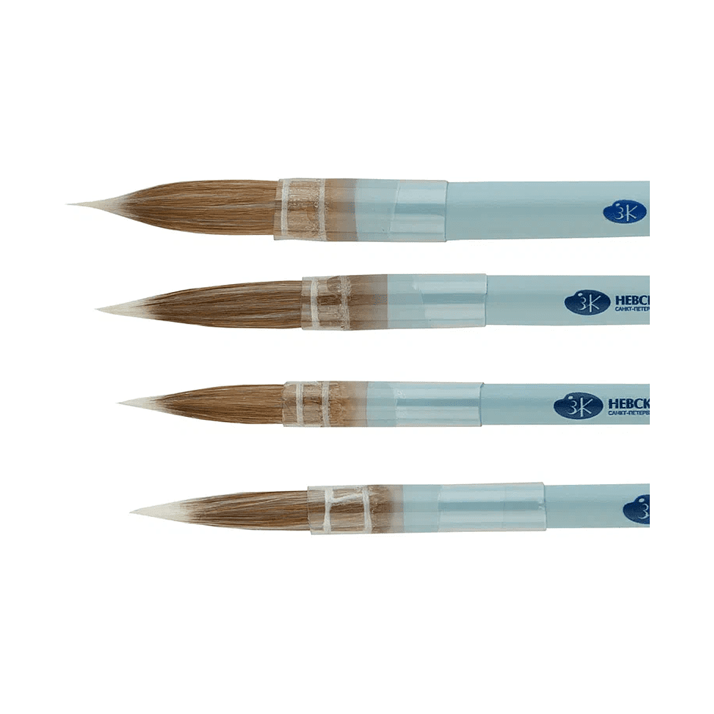 Кисть "Белые ночи", круглая, на короткой ручке, №8 - 6