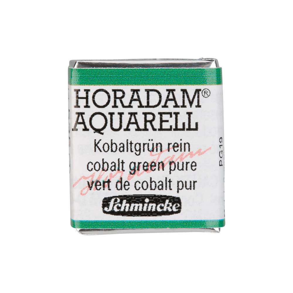 Краски акварельные "Schmincke Horadam", 535 кобальт зеленый, полукювета
