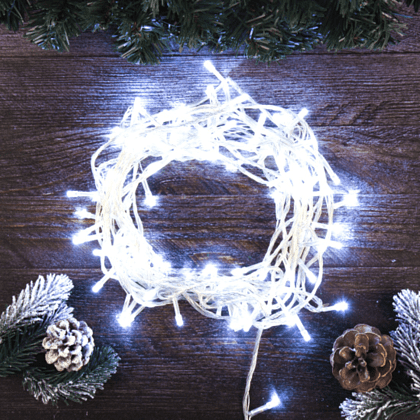 Гирлянда электрическая LED "Нить", 9 м, белый - 5