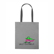 Светоотражающая сумка для шопинга "Unstoppable", серебристый